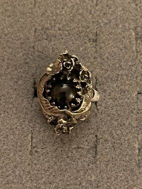 NEW Vintage Sterling Silver Ring Size 6 Handmade Gemstone Bob Stringer Y2K $275